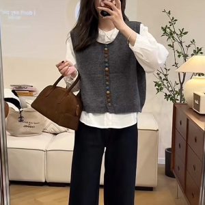 Trendy 3-Piece Vest Shirt and Jeans Set for Women
