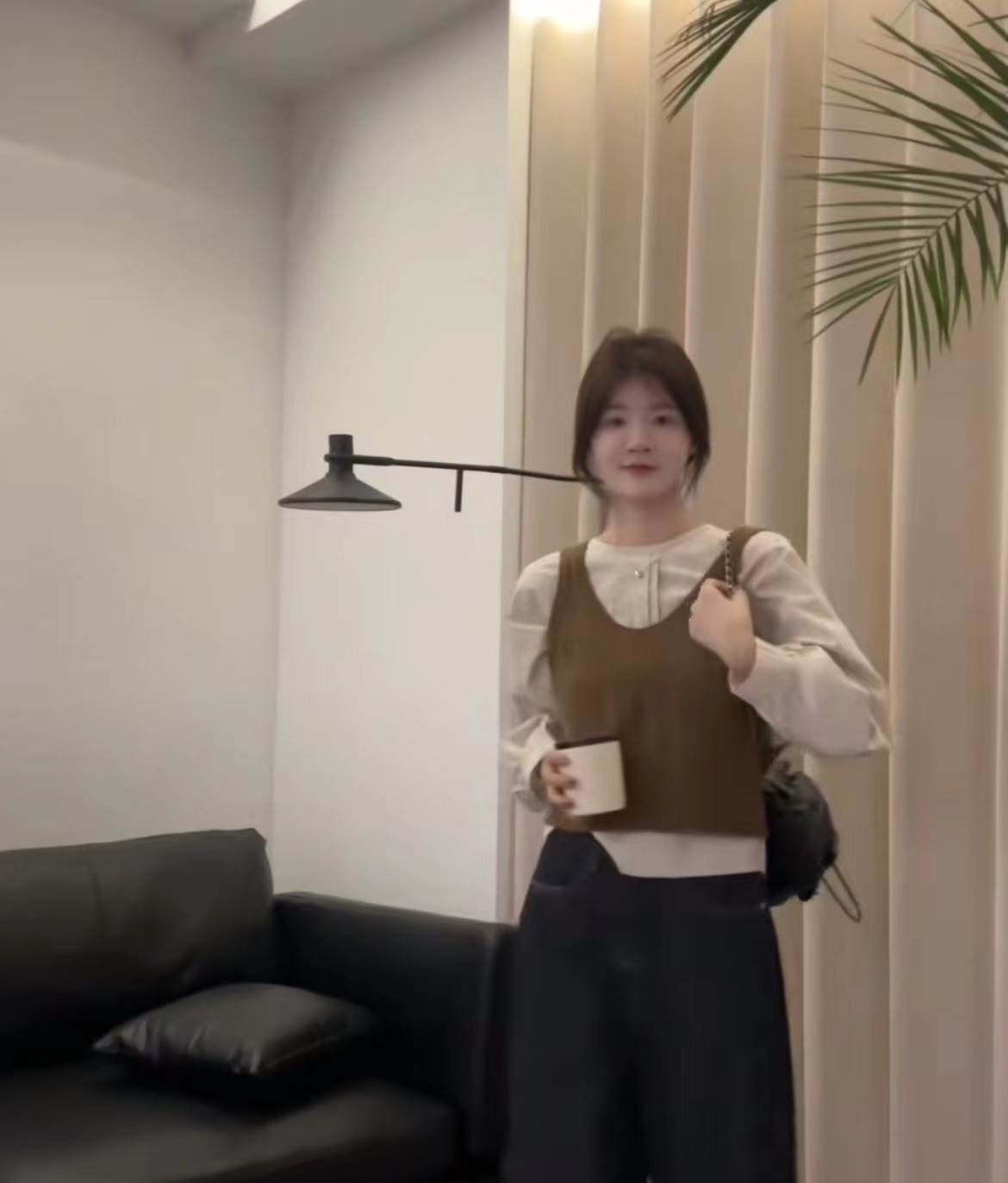 Layered Girl Color Block Knit Two Piece Set - Image 2